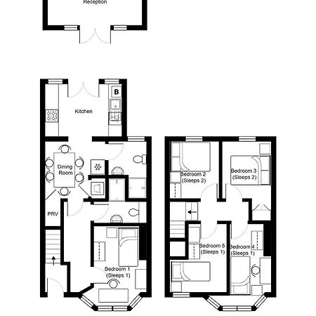Business & Group Stays-5-Bed Home-Private Parking-By Fabaccommodation Nyaraló